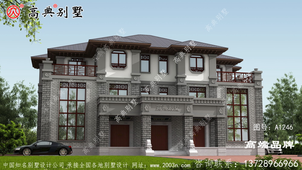 雙拼復(fù)式別墅外觀圖片格調(diào)典雅質(zhì)樸。 雙拼復(fù)式別墅外觀圖片格調(diào)典雅質(zhì)樸。