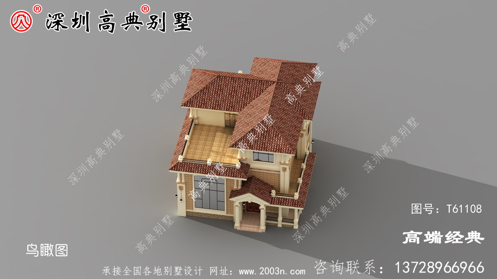 鄉村三層別墅設計陽臺露臺,給你不一樣的生活體驗。