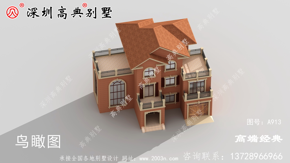 霸氣的三層別墅,陽臺(tái)露臺(tái),室內(nèi)采光太好了。