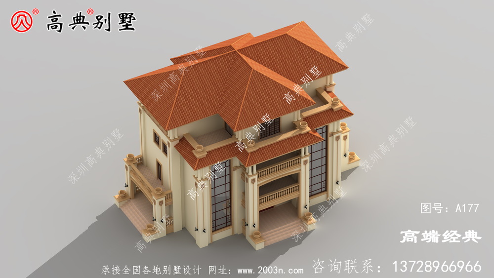 大露臺(tái)配合落地式玻璃柵欄,簡(jiǎn)單耐看