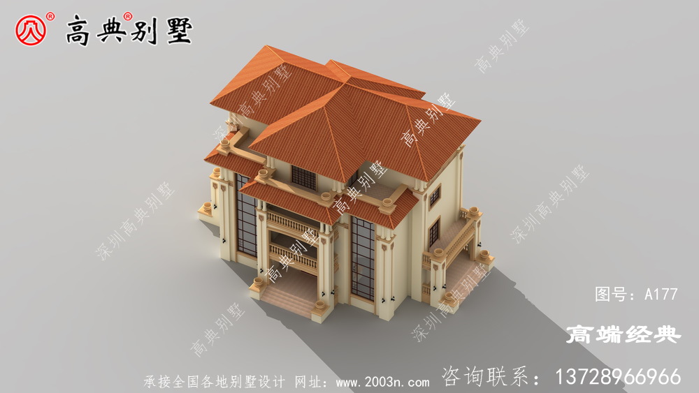 大露臺(tái)配合落地式玻璃柵欄,簡(jiǎn)單耐看