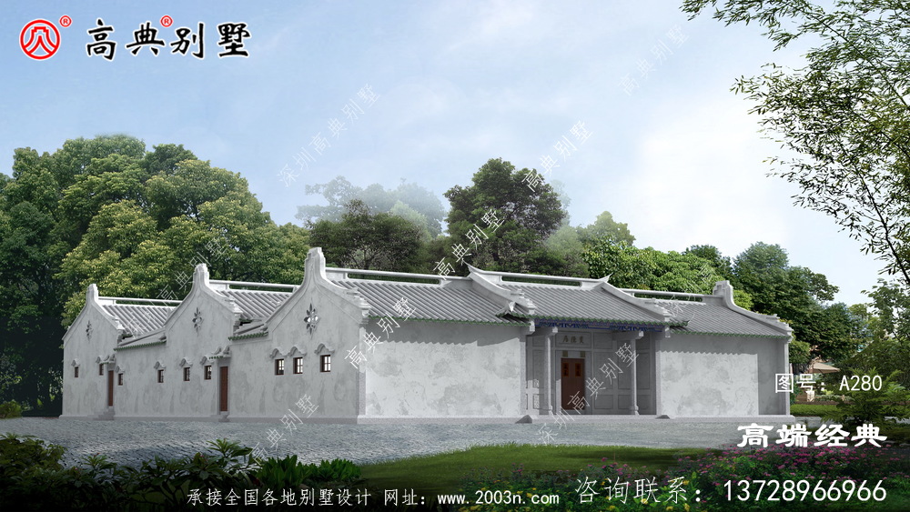 屋頂錯層的外觀造型,高雅的鄉村生活之美