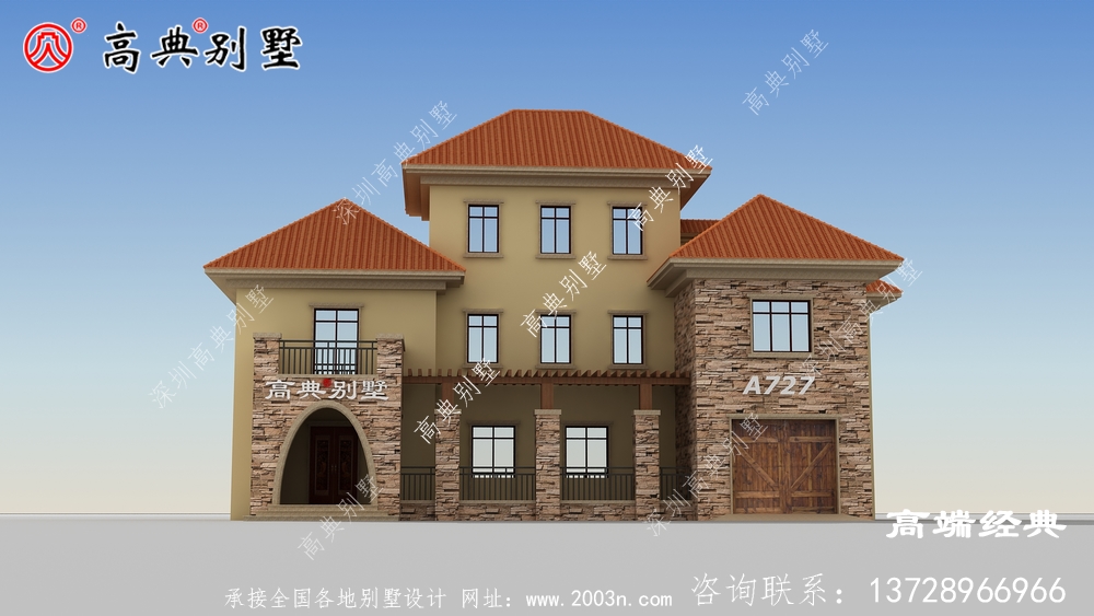 陽臺突出使別墅更加立體凹凸有致 陽臺突出使別墅更加立體凹凸有致