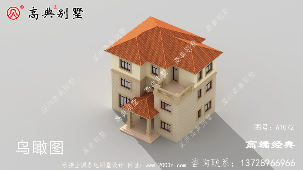看上去豪華,但造價卻很經濟的三層歐式小洋樓,建一套就足夠讓你笑開花。