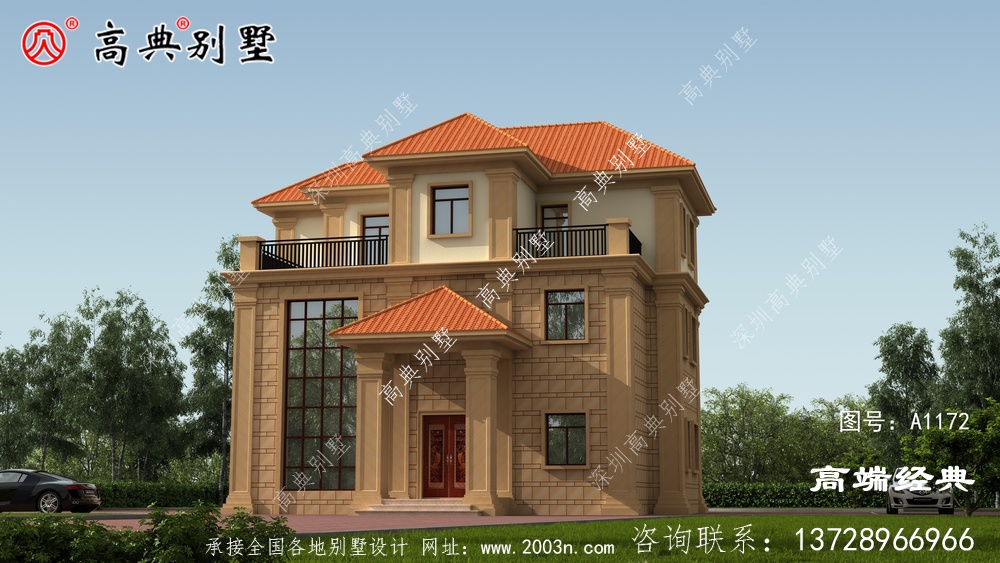 這款歐式鄉村別墅,建一棟,讓你感受到山村生活的美好。